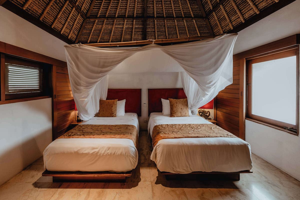 Garden View Two Bedroom Pool Villa | Premium bedding, minibar, in-room safe, desk
