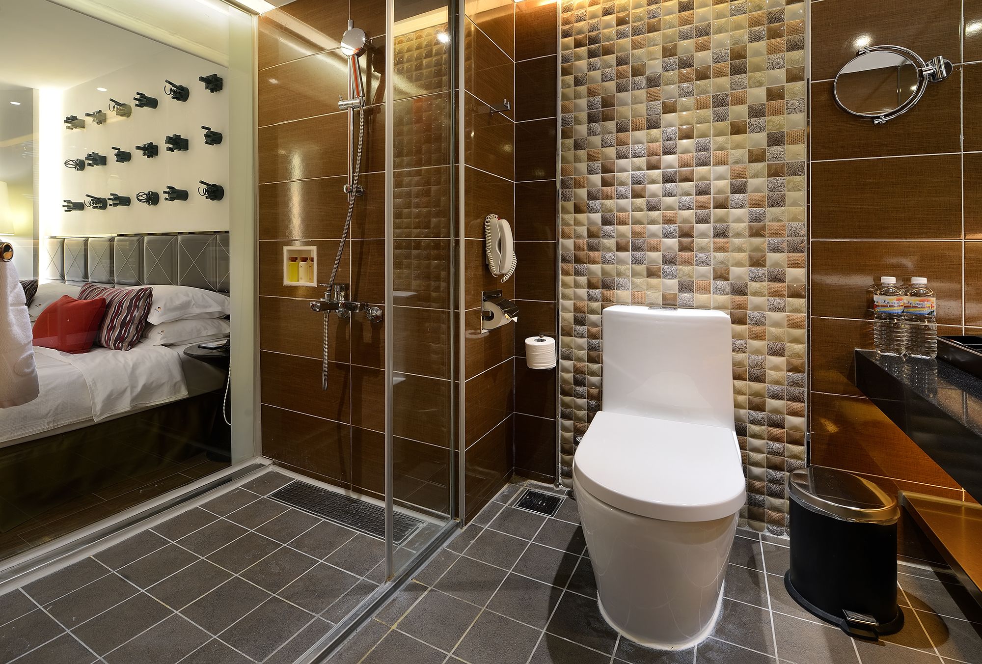 provence twin room mountain view (provide 2 single beds combine service) | bathroom | hair dryer, slippers, towels, soap