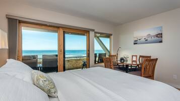 Deluxe Room, 2 Queen Beds, Patio, Ocean View | Iron/ironing board, free cots/infant beds, free WiFi, bed sheets