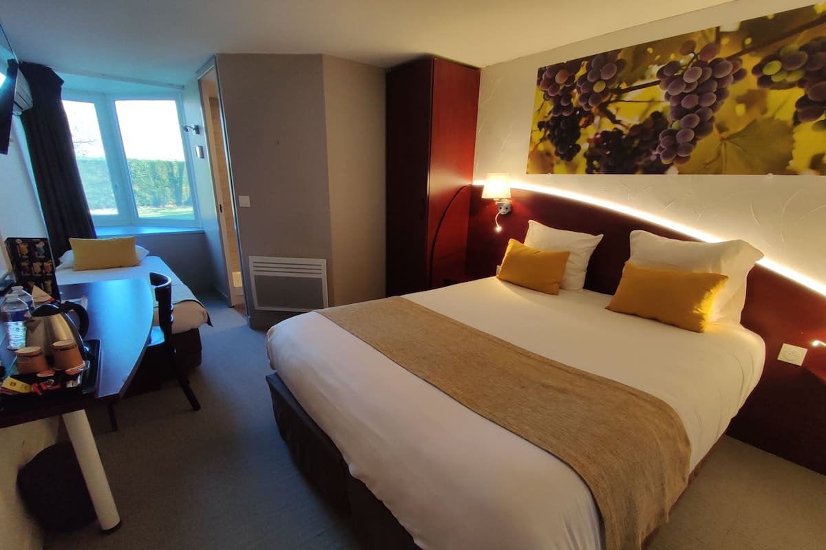 Premium bedding, memory-foam beds, individually decorated, desk