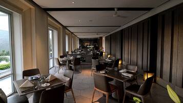 Breakfast, dinner served; Fusion cuisine, pool views