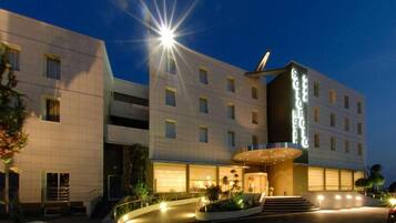 Front of property – evening/night