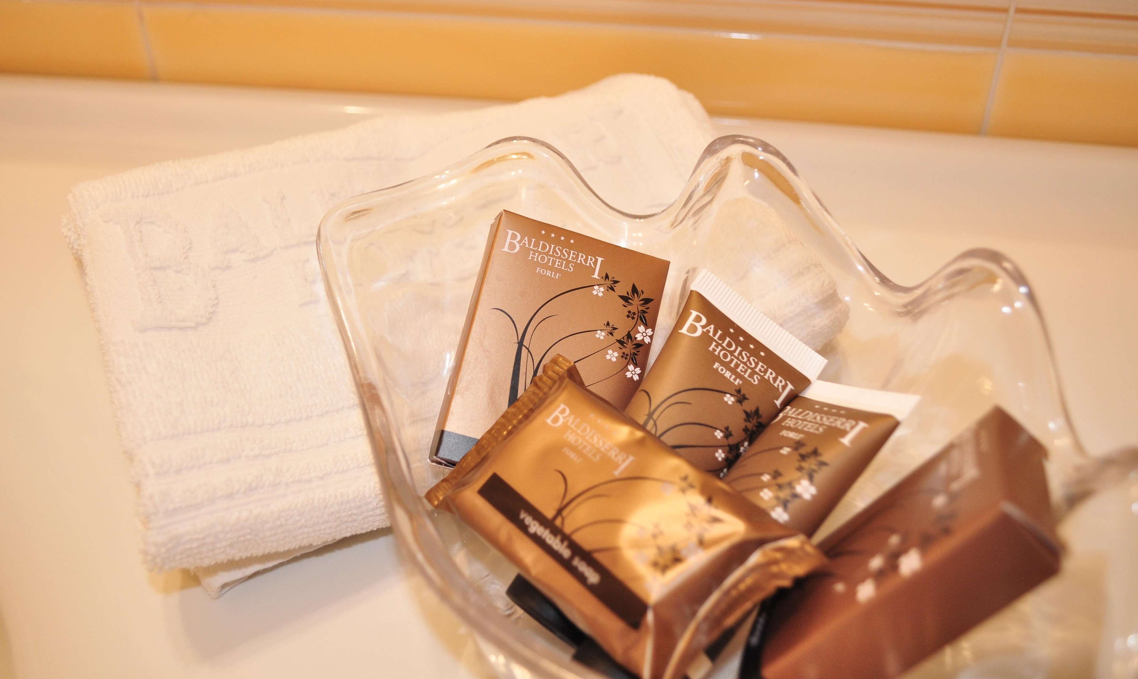 free toiletries, hair dryer, bidet, towels