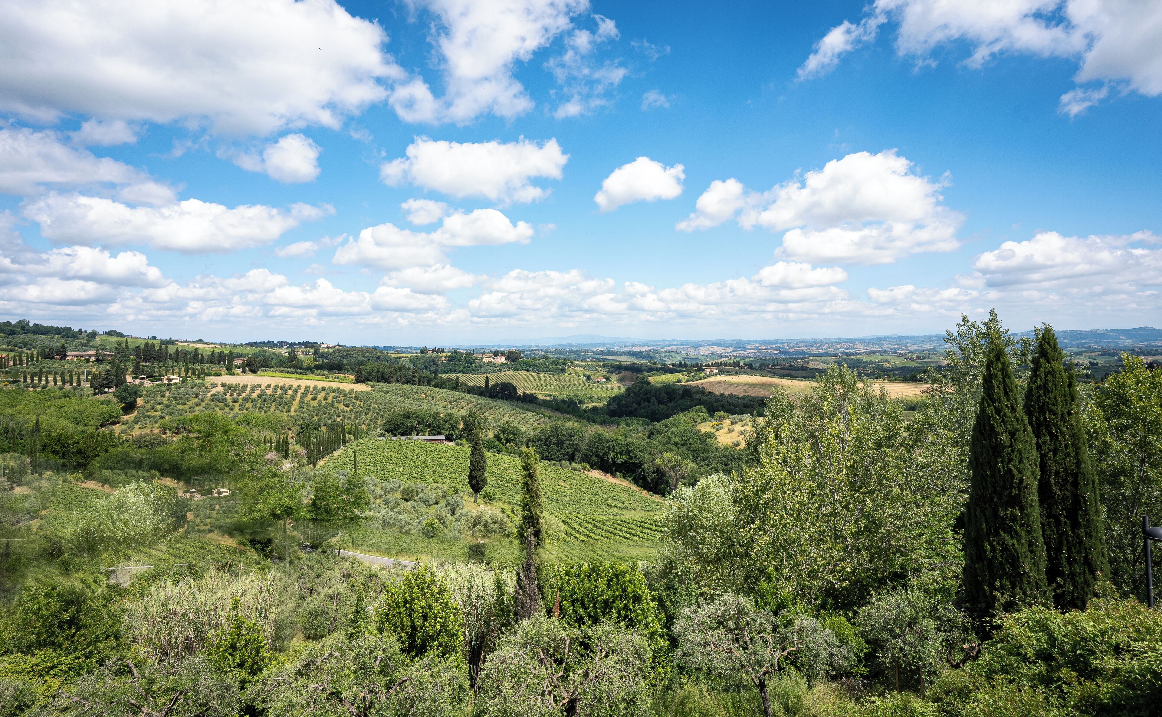 panoramic double room, hill view | 1 bedroom, minibar, in-room safe, desk