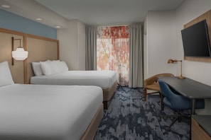 Premium bedding, desk, laptop workspace, blackout curtains - Fairfield Inn & Suites by Marriott Roanoke Hollins/I-81 (Roanoke)