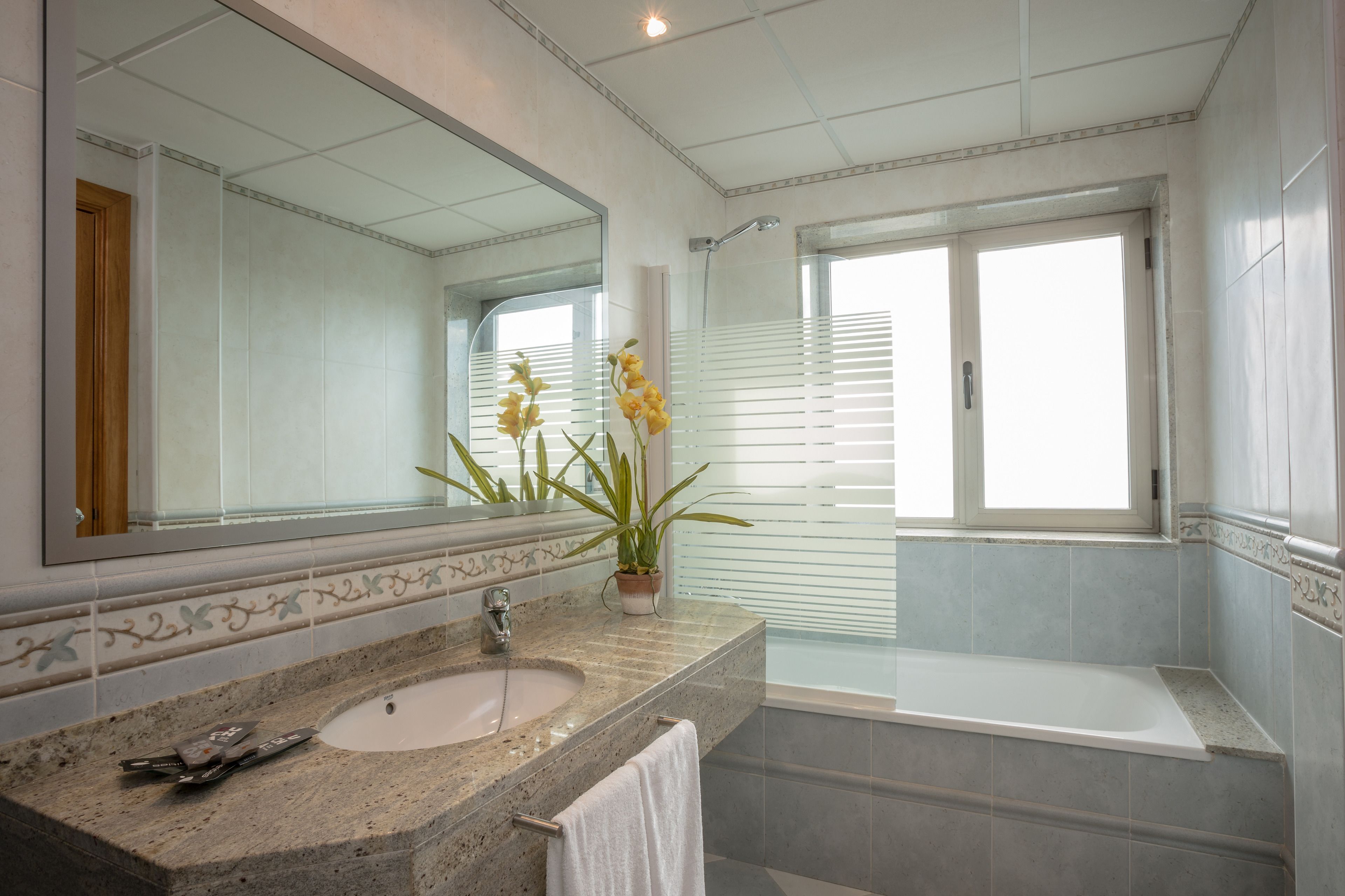 free toiletries, hair dryer, towels