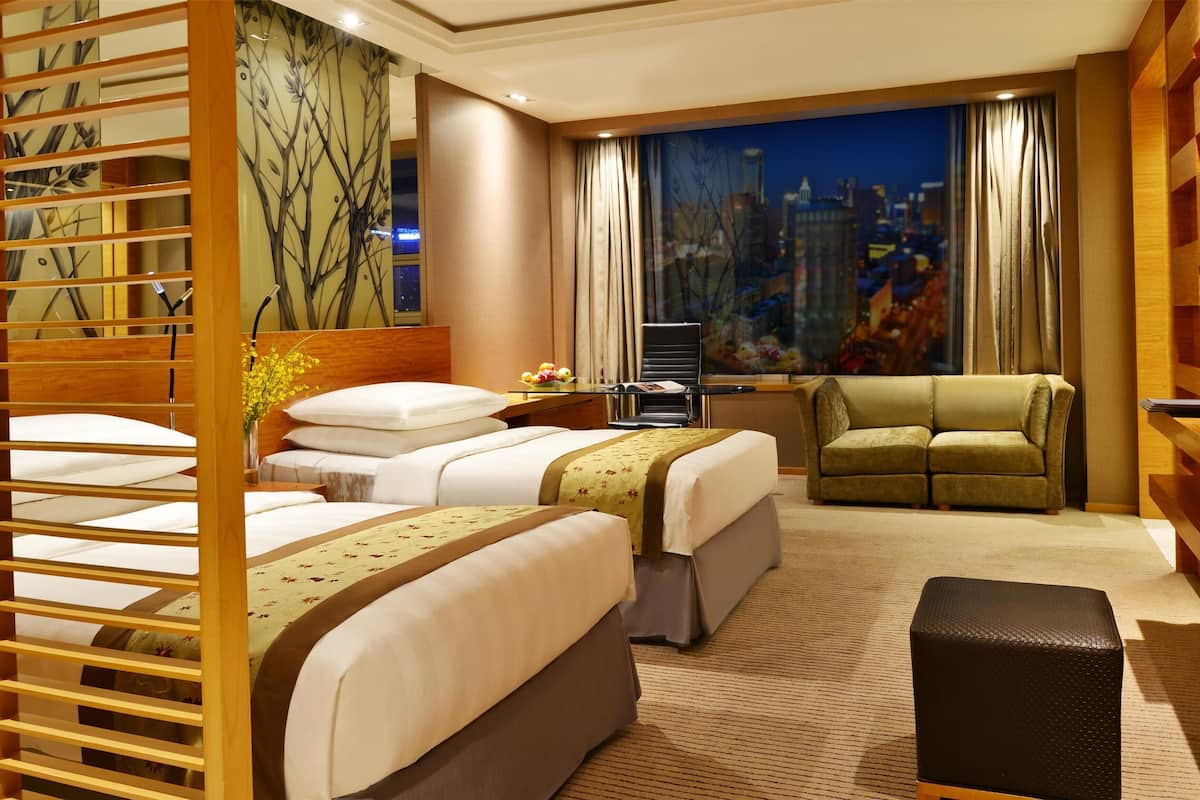 1 habitación, ropa de cama de alta calidad, cubrecamas y minibar