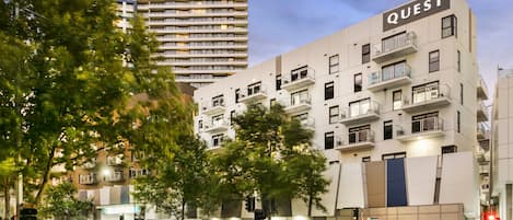 Majoituspaikan julkisivu