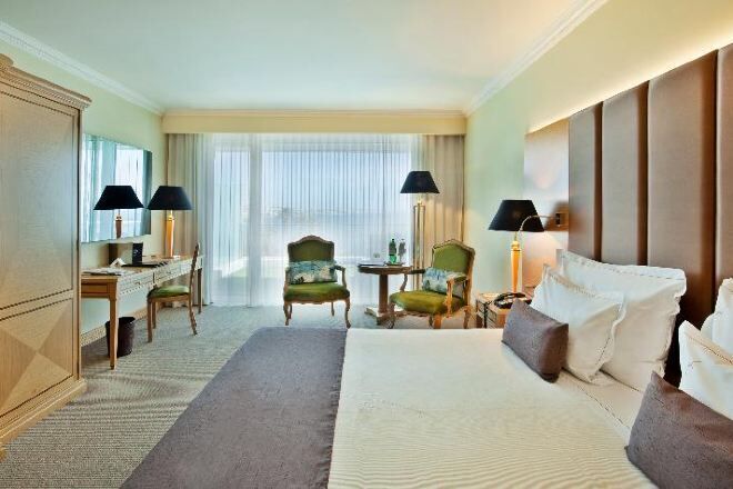 Free minibar items, in-room safe, desk, laptop workspace