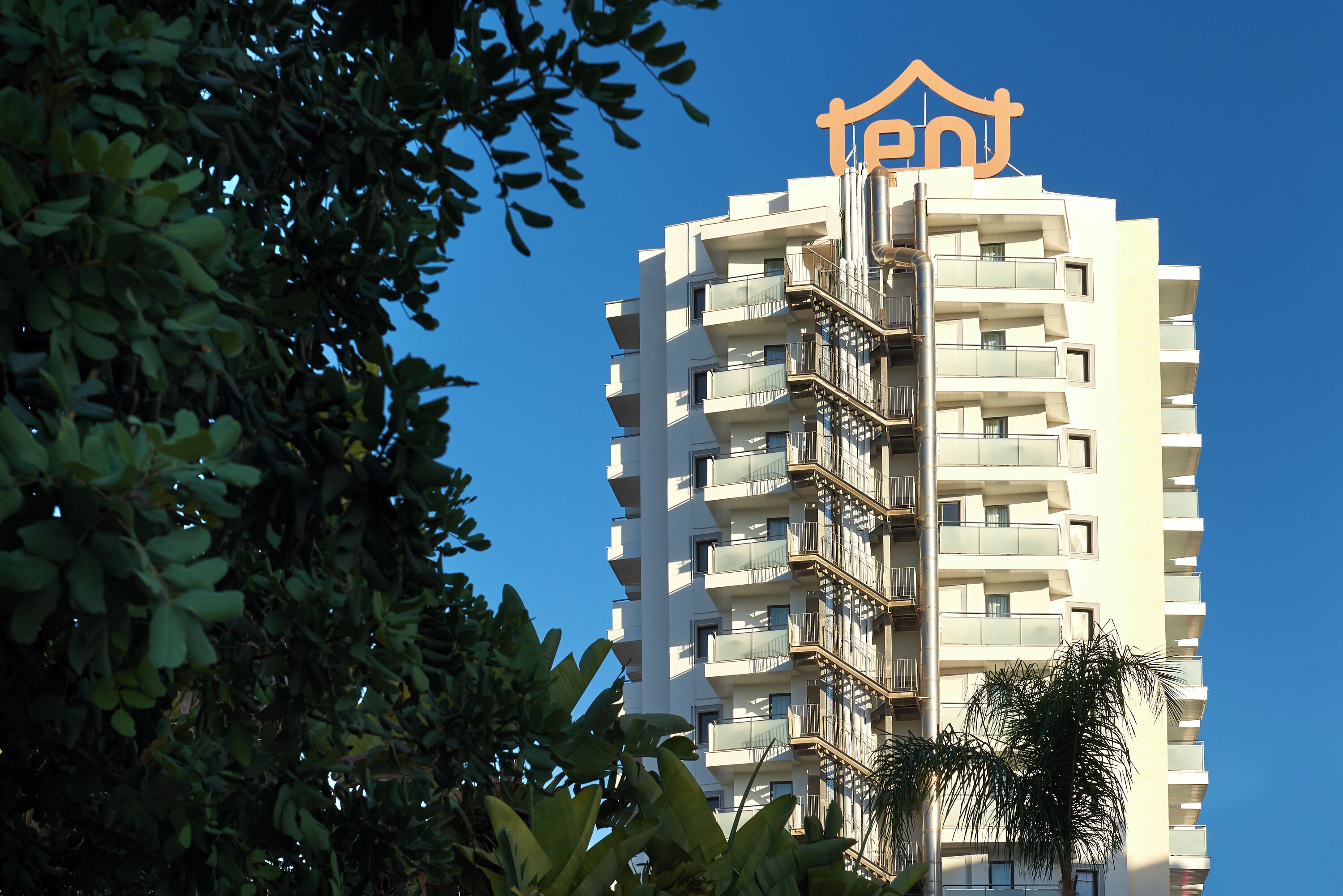 Voorkant van accommodatie