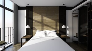 Quarto standard, terraço | Roupas de cama premium, edredons de pluma, frigobar, cofres nos quartos