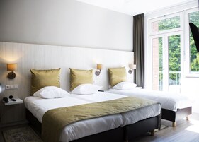 Værelse til 3 personer - 3 enkeltsenge | Pengeskab på værelset, strygejern/strygebræt, gratis baby-/barnesenge