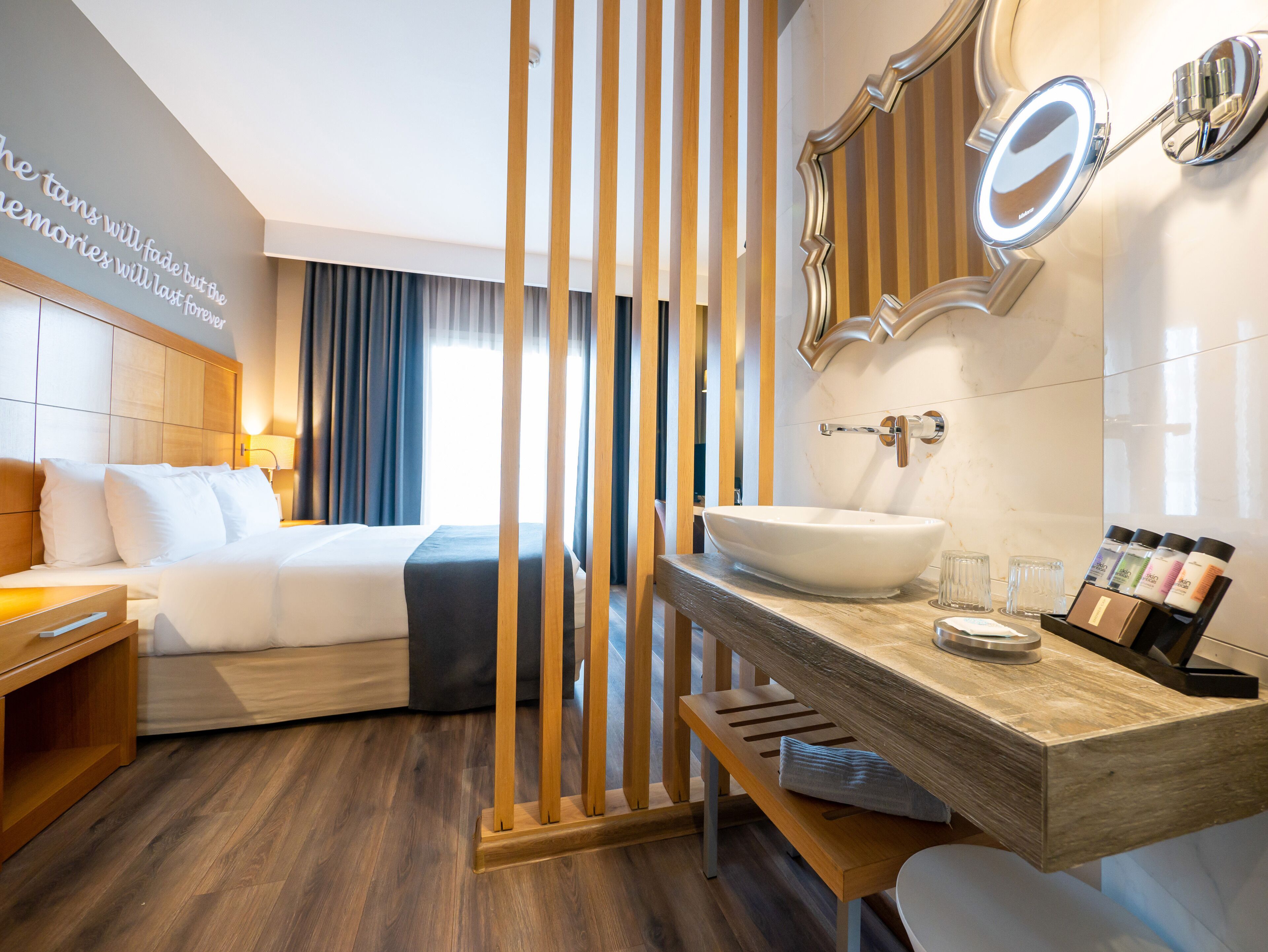 standard coco-mat room back view | 1 bedroom, minibar, in-room safe, desk