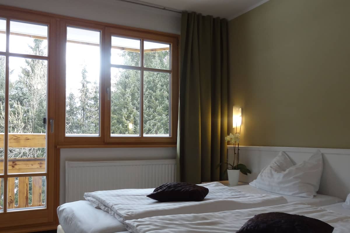 1 habitación y ropa de cama de alta calidad