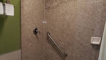 Standard Room, 1 Queen Bed, Non Smoking | Bathroom | Bathtub, hair dryer, towels