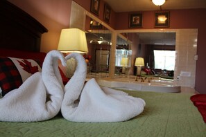 Suite – honeymoon, 1 queensize-seng, massasjebadekar | Boblebad