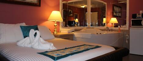 Smekmånadssvit - 1 queensize-säng - bubbelbad | Rumsbekvämlighet