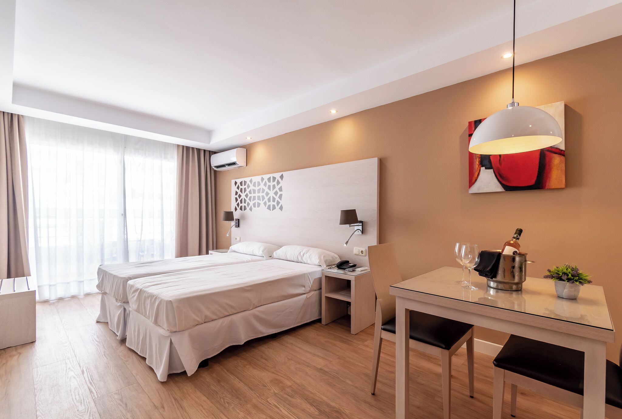 Studio, 2 Single Beds, Terrace, Partial Sea View