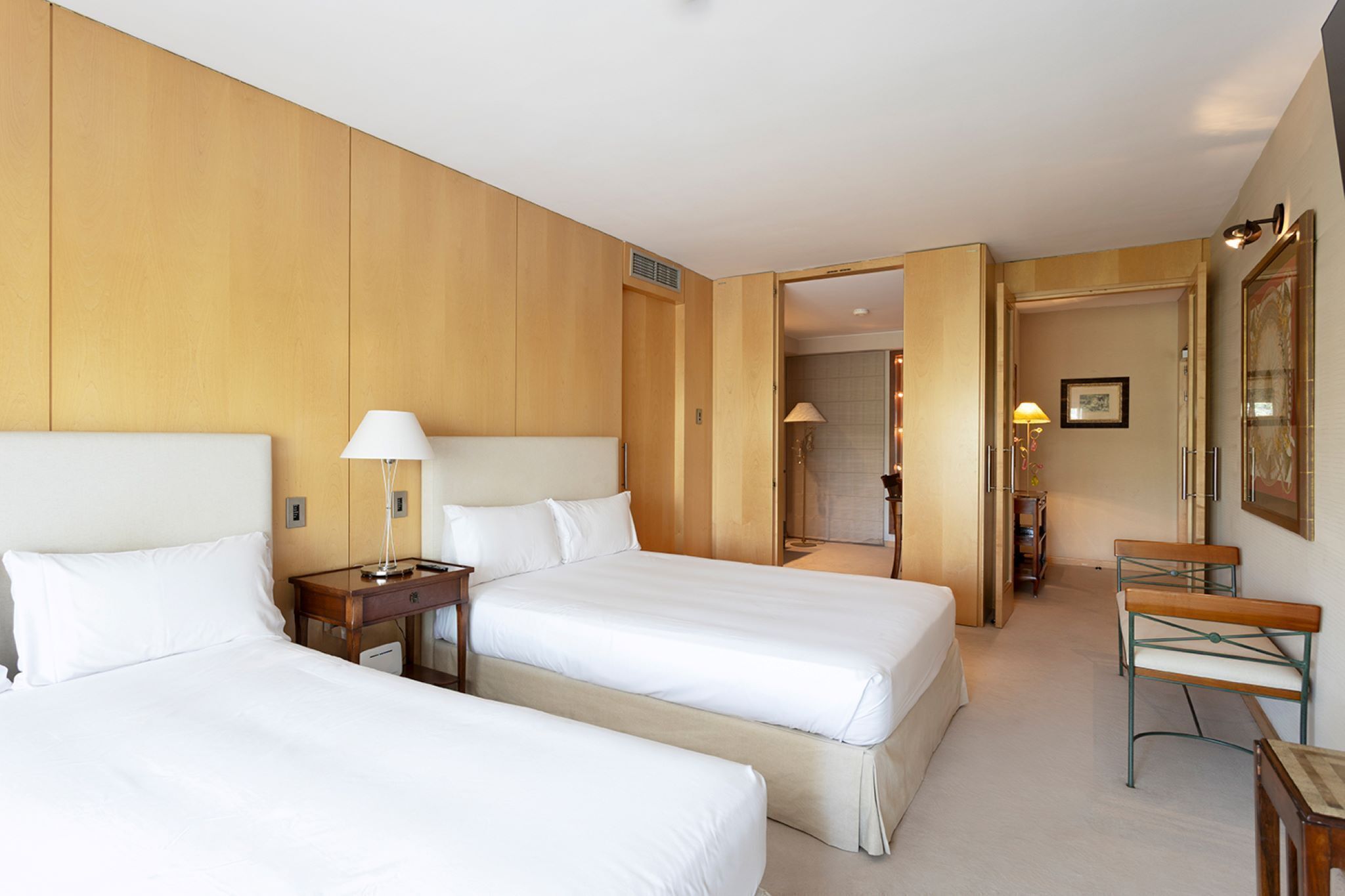 Down comforters, soundproofing, WiFi (free), individually decorated