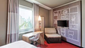 Habitació doble | Escriptori, cortines opaques i habitacions insonoritzades