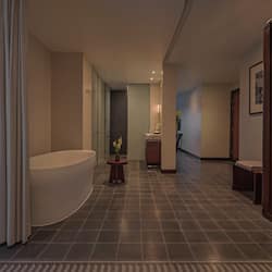 Perfume River Suite | Bathroom | Designer toiletries, hair dryer, bathrobes, slippers