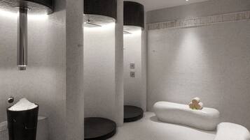Parihoitohuone(ita), sauna, höyrysauna, vartalohoitoja, aromaterapiaa