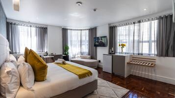 Premium bedding, minibar, in-room safe, desk