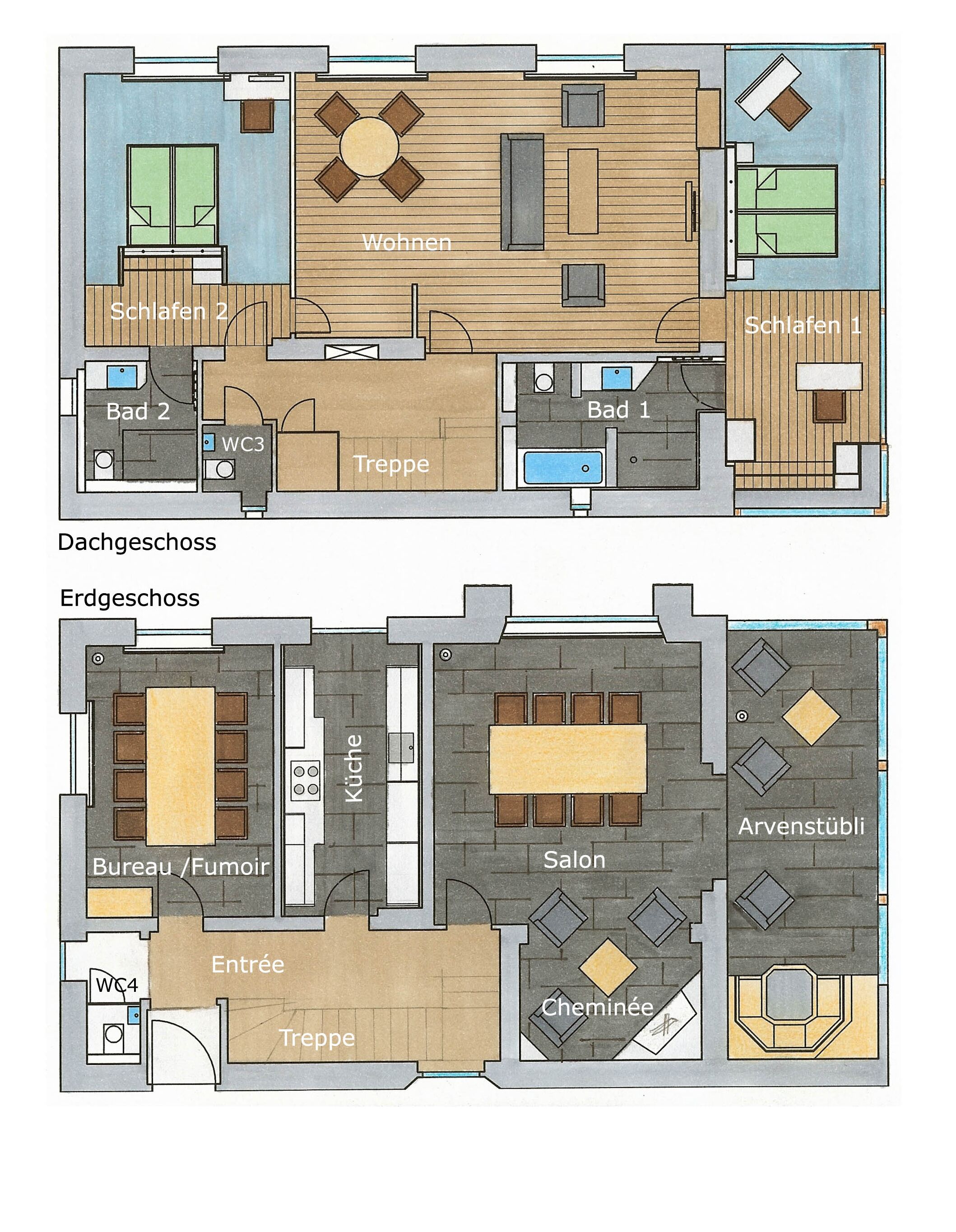 villa (guarda) | floor plan