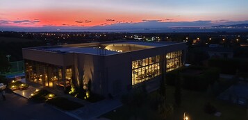 Outdoor wedding area