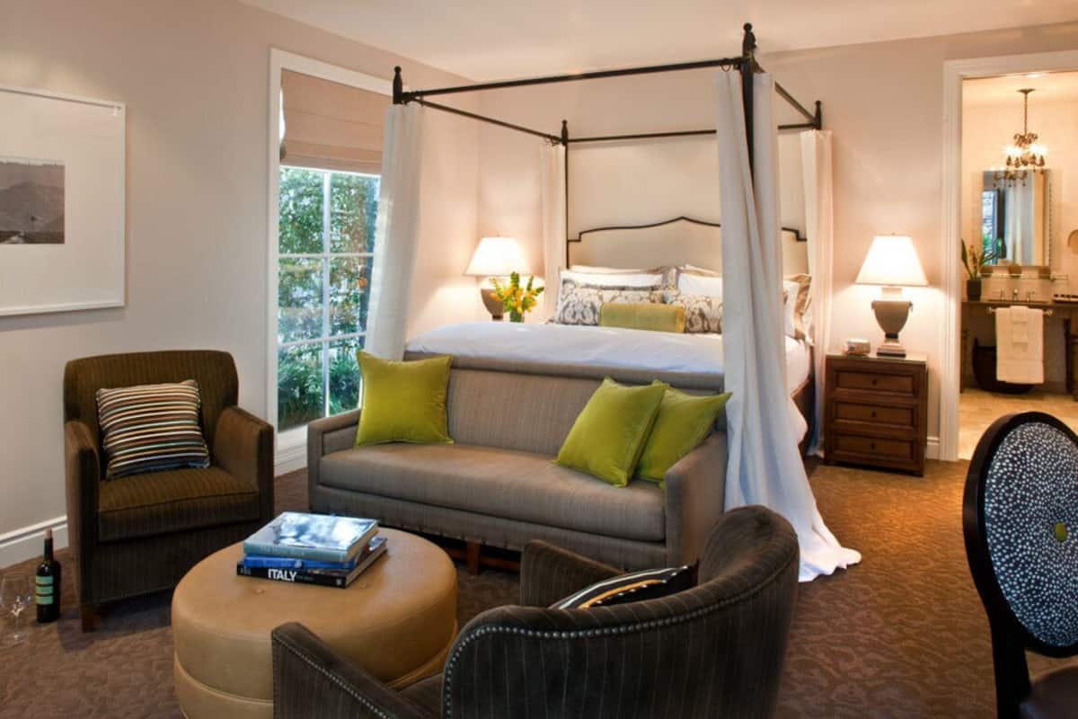 1 chambre, draps italiens Frette, literie hypoallergénique