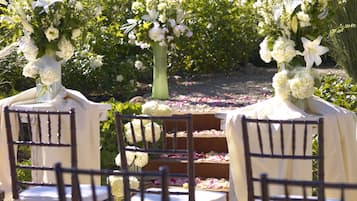 Área de bodas al aire libre
