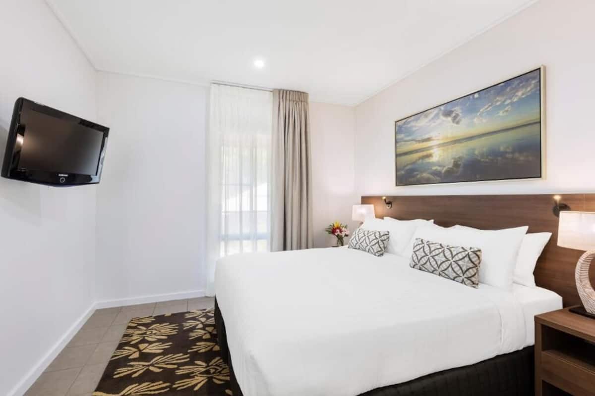 In-room safe, blackout drapes, iron/ironing board, WiFi (surcharge)