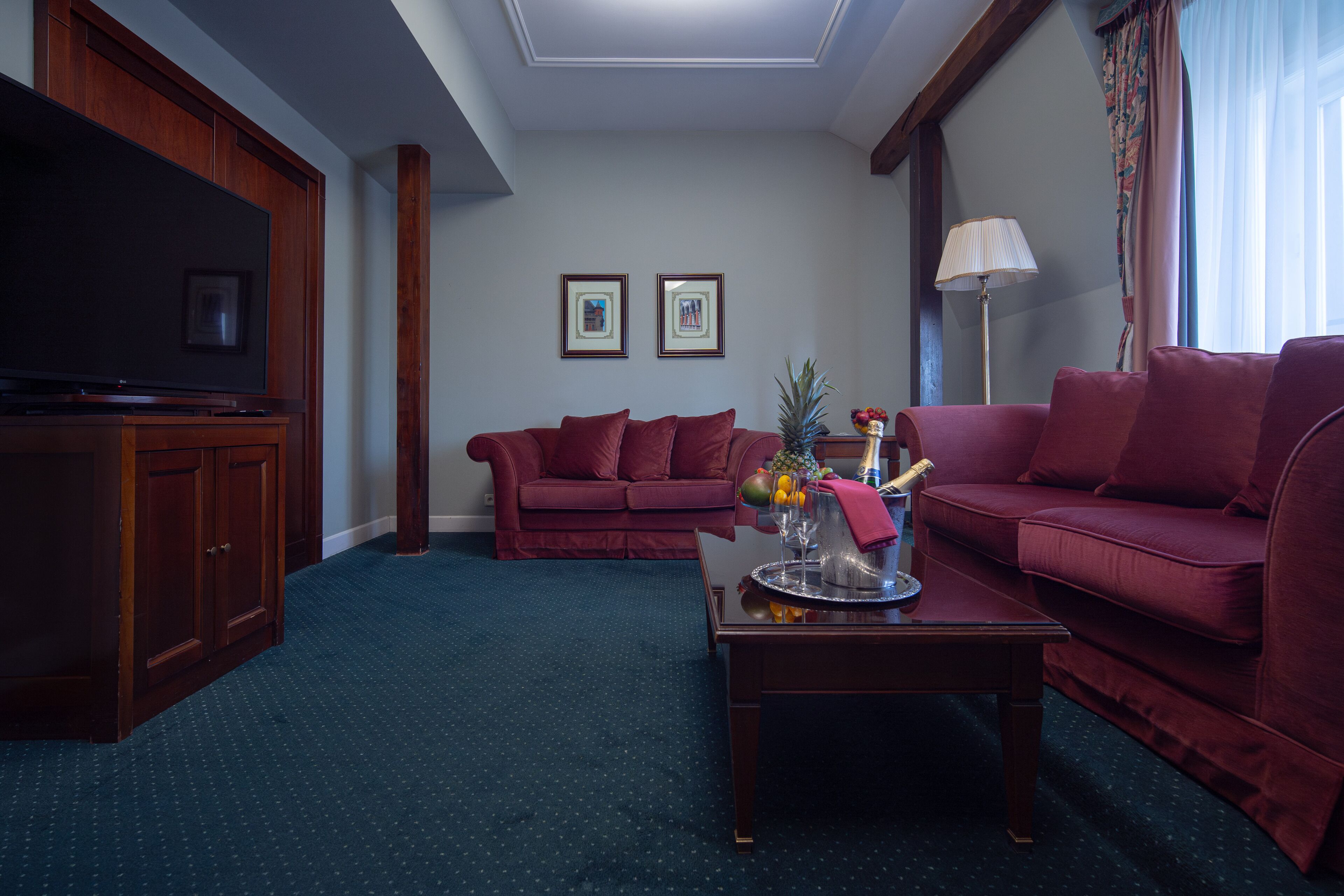 suite | living area | 24-inch lcd tv with satellite channels, tv