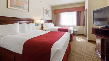 In-room safe, desk, laptop workspace, iron/ironing board