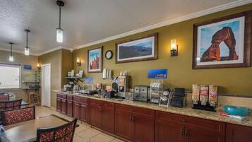 Free daily full breakfast