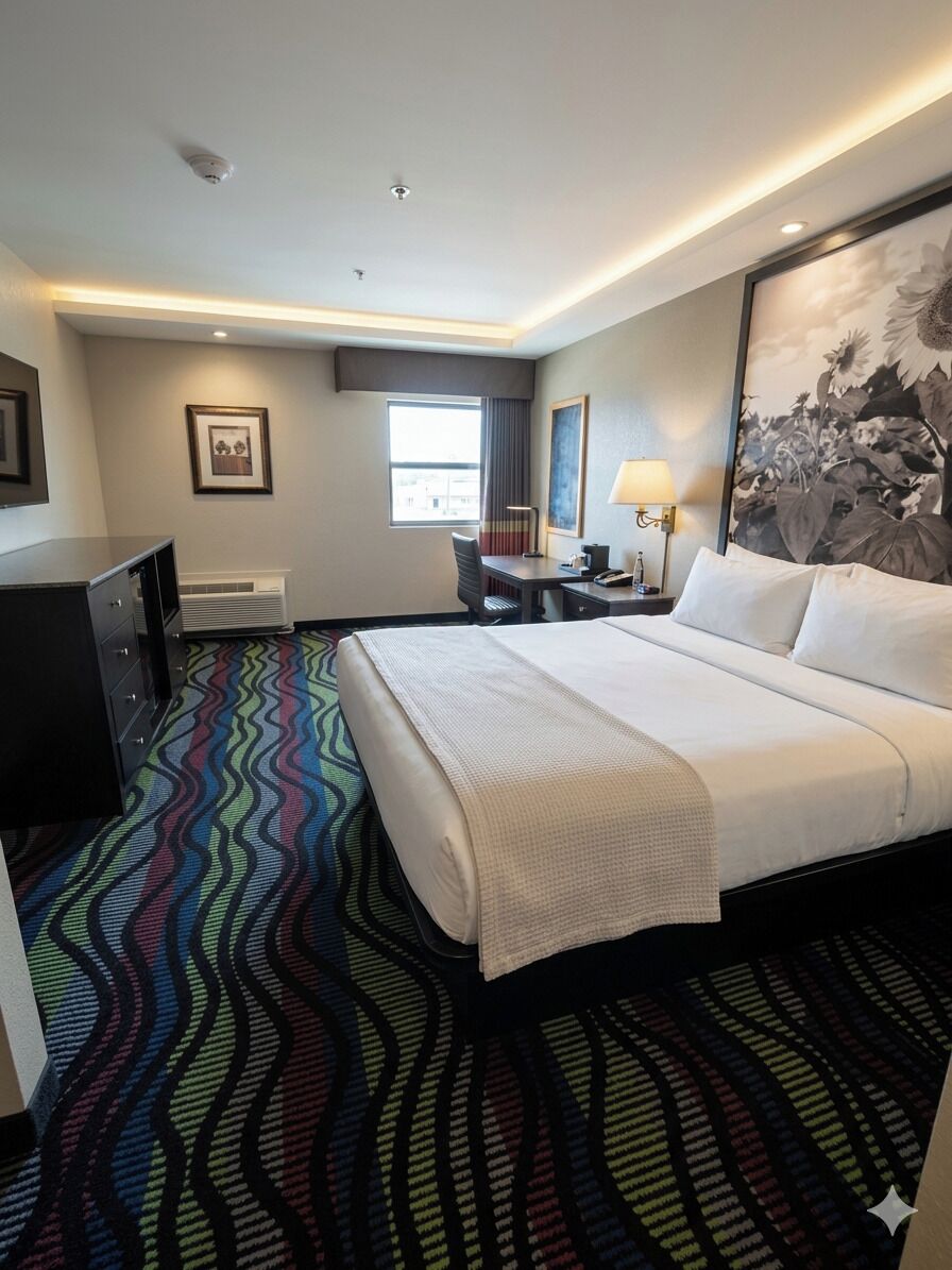 Standard Room, 1 King Bed | Living area | LCD TV