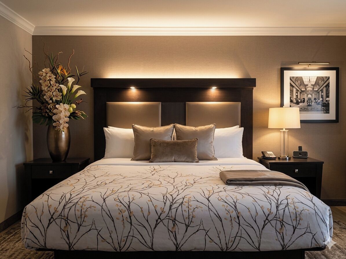 Executive Suite, 1 King Bed, Jetted Tub | Living area | LCD TV