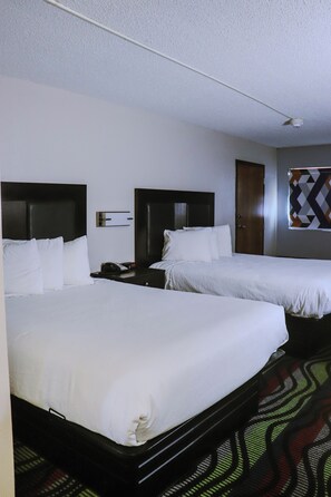 Standard Room, 2 Queen Beds | Desk, soundproofing, iron/ironing board, rollaway beds