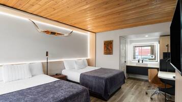 Room, 2 Queen Beds, Non Smoking | Individually decorated, individually furnished, desk, laptop workspace