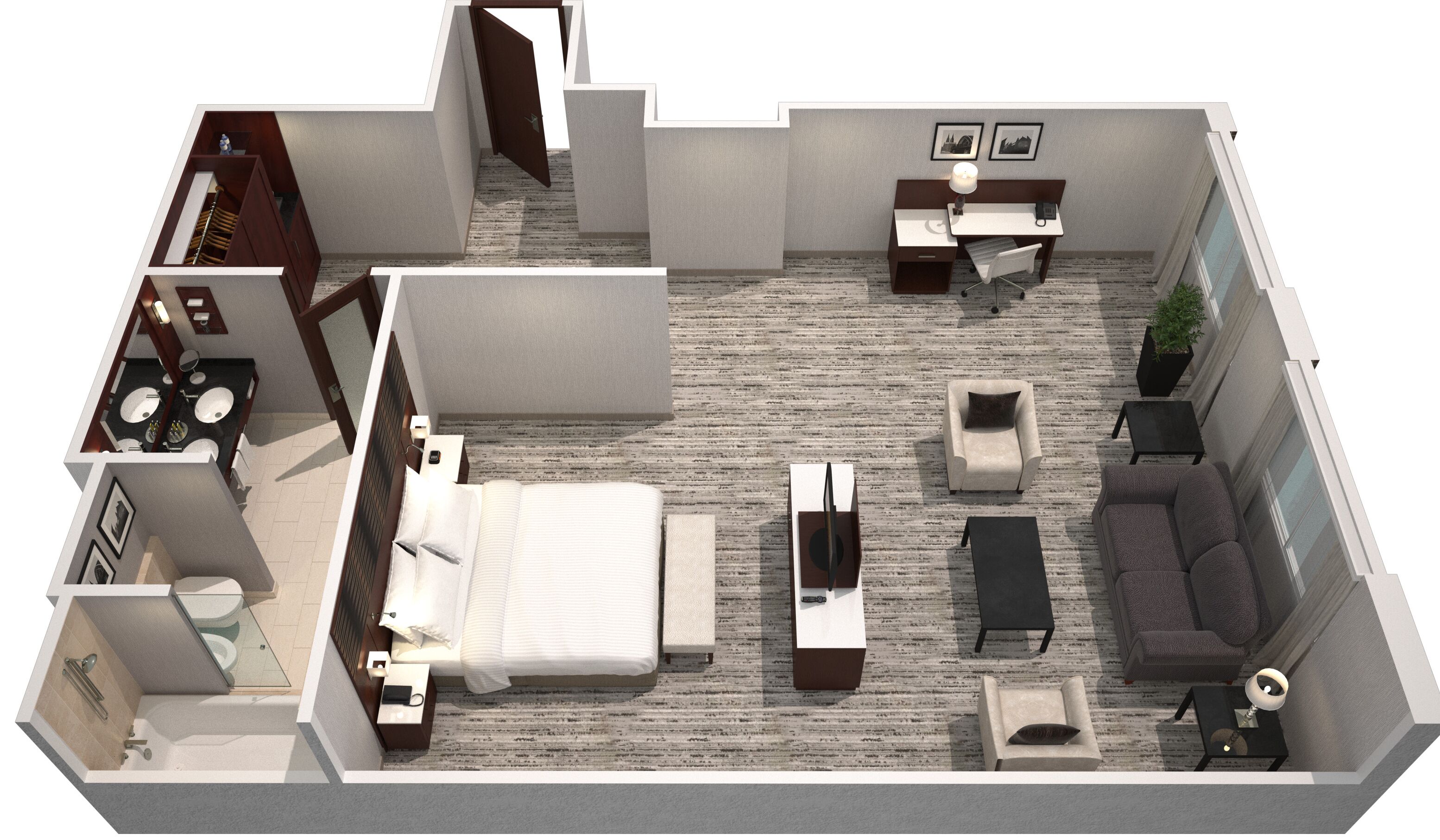 family studio, 1 king bed | 1 bedroom, hypo-allergenic bedding, in-room safe, desk