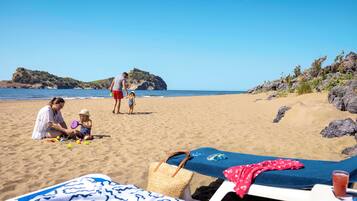 Private beach, beach cabanas, sun-loungers, beach umbrellas