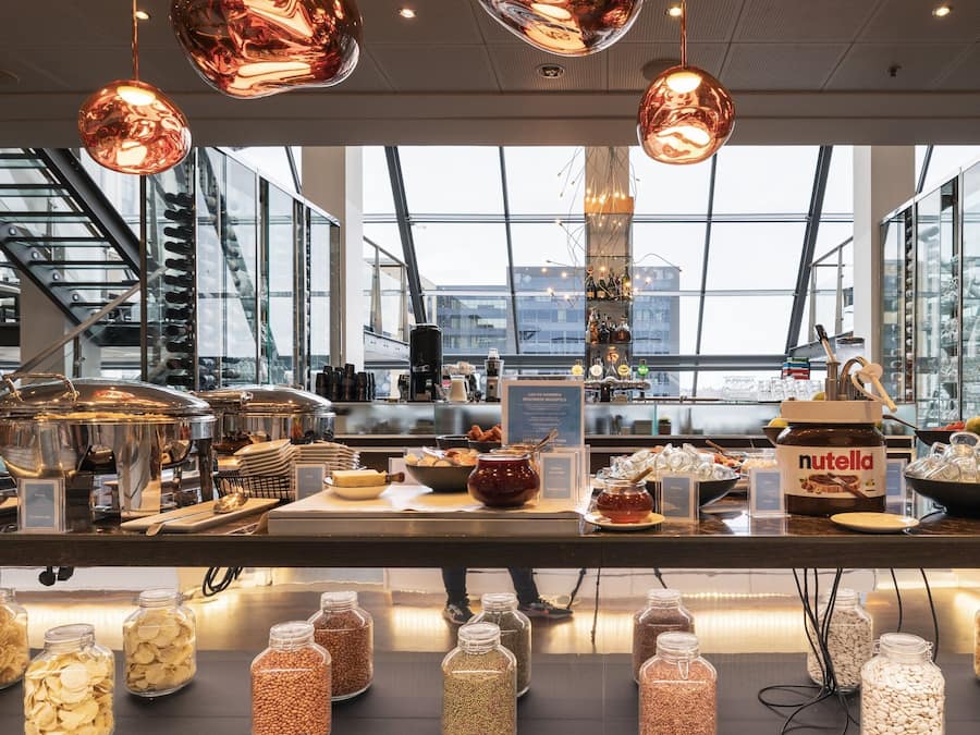 Morgenmadsbuffet hver dag mod et gebyr