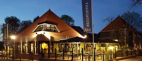 Front of property – evening/night