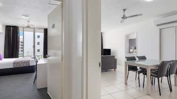 In-room safe, desk, iron/ironing board, cots/infant beds
