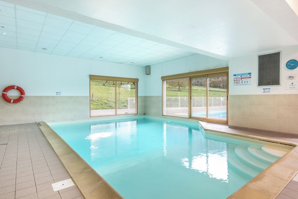 Indoor pool, outdoor pool, open 9:00 AM to 7:00 PM, sun loungers