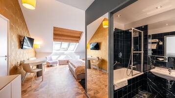 Premium bedding, pillowtop beds, minibar, in-room safe