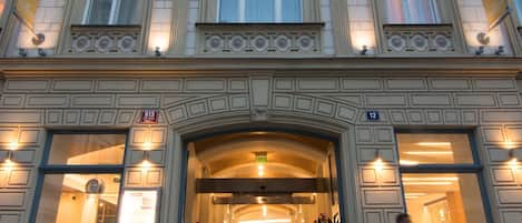 Front of property – evening/night