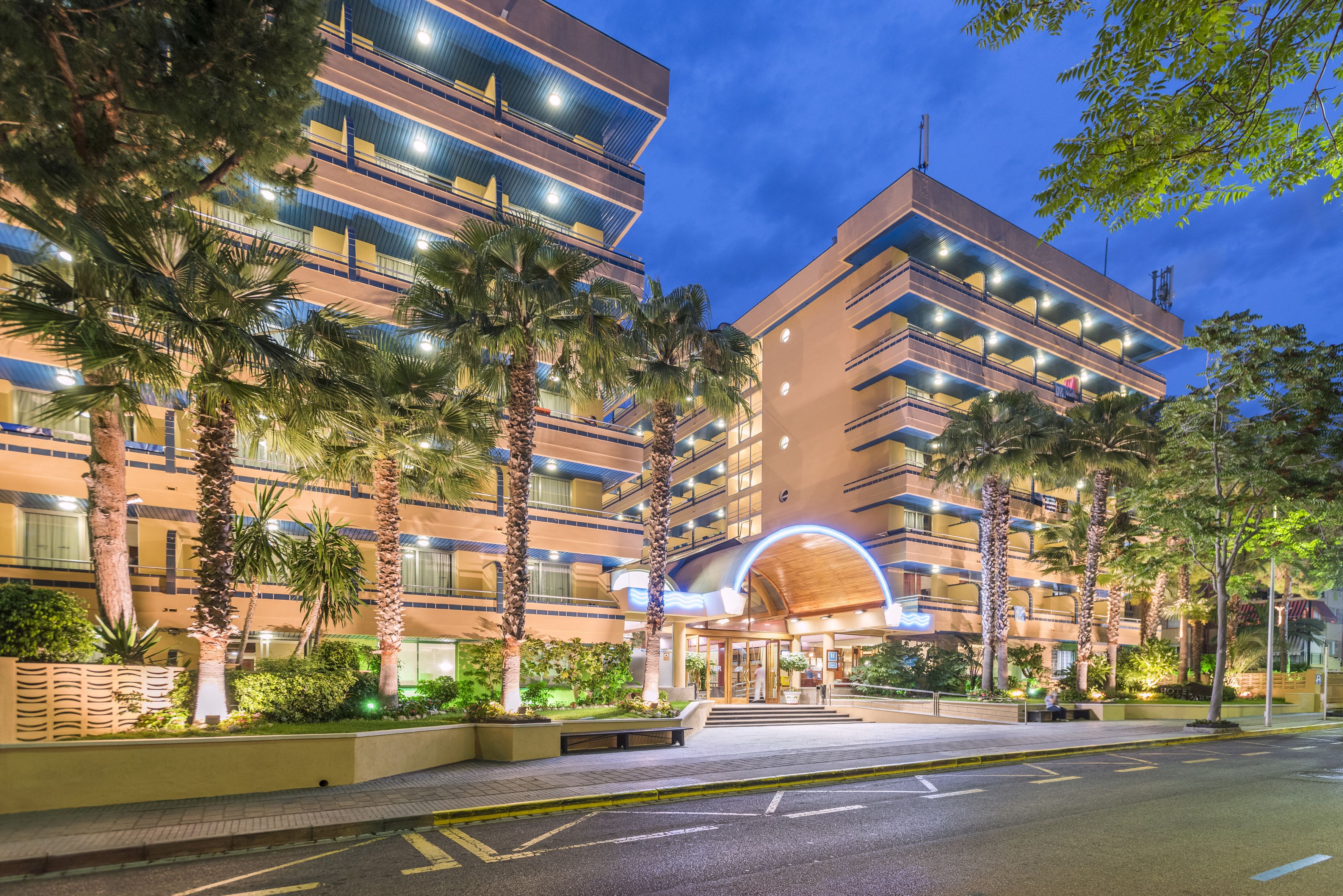 Front of property – evening/night