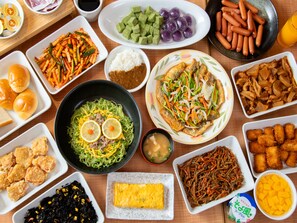 Dagelijks ontbijtbuffet (JPY 1500 per persoon)