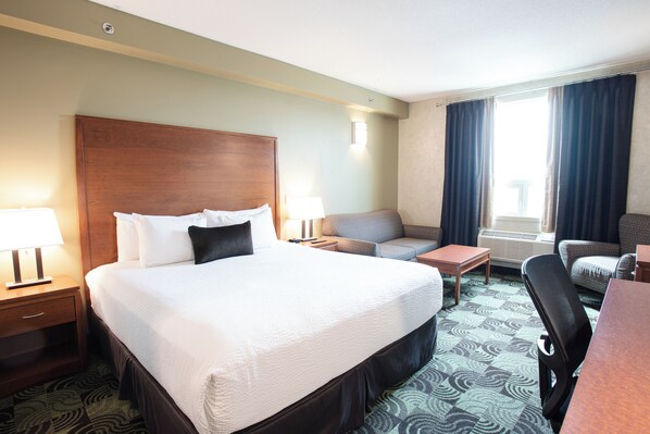 Premium bedding, down comforters, pillowtop beds, individually decorated